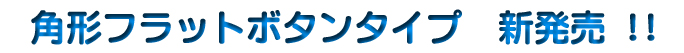角形フラットボタンタイプ新発売